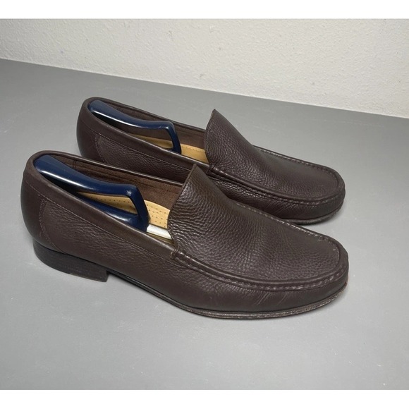 Cole Haan Other - COLE HAAN C05140 Pebbled Pinch Slip-On Brown Casual Moc Loafers Men's Size 11 M